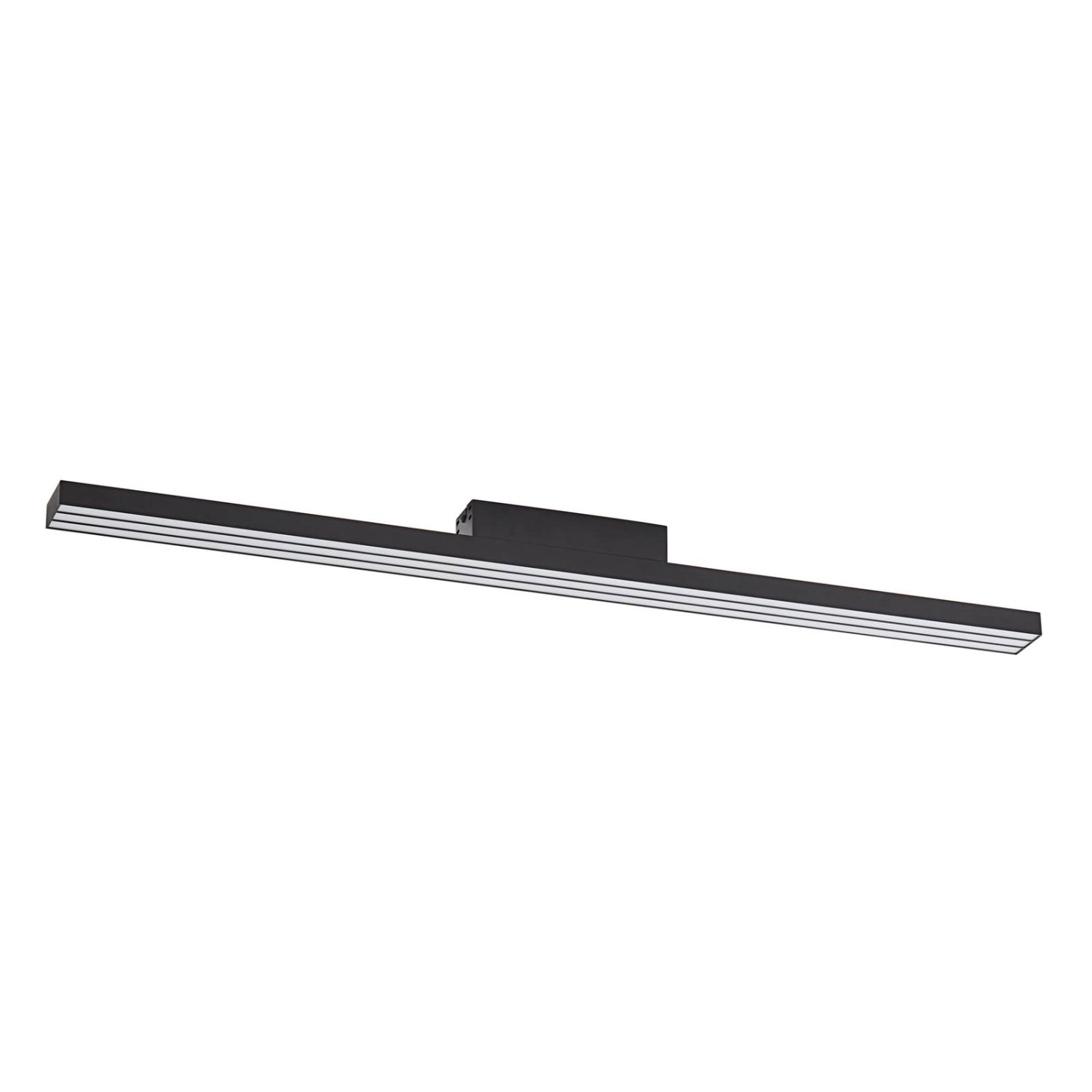 Lucande LED Smart Home Deckenlampe Leicy 10013026 Dimmbar mit Leselampe Modern in Schwarz aus Metall 1-flammig Wohnzimme...
