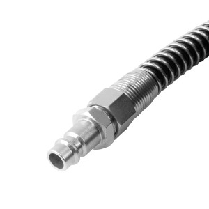 STAHLWERK Druckluftschlauch (10m) mit Schnellkupplung für Kompressoren und Druckluftwerkzeuge.