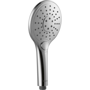 Verchromte baliv Handbrause HBR-100.100 mit drei Strahlarten für individuelles Duschvergnügen.