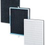 Filterset für Beurer LR 500 Luftreiniger: Vorfilter, Aktivkohlefilter, HEPA 13 Filter.