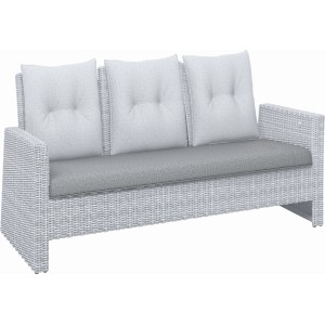 Ersatz-Sitzkissen Fossil für Lounge-Bank Thompson, passend zum 3-Sitzer Gartenmöbel-Set.
