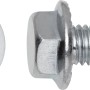Sechskant-Flanschschrauben Sechskantkopf DIN 6921 Ø 6 mm x 60 mm Stahl 8 Stück