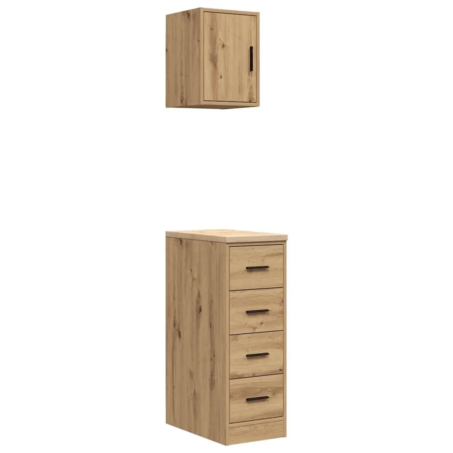 vidaXL Garagenschränke 2 Stk Artisan-Eiche Holzwerkstoff 3328322