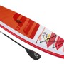 Bestway Hydro-Force SUP Fast Touring Board-Set (381 cm) mit Paddel, rot-weiß, für schnelle Touren.