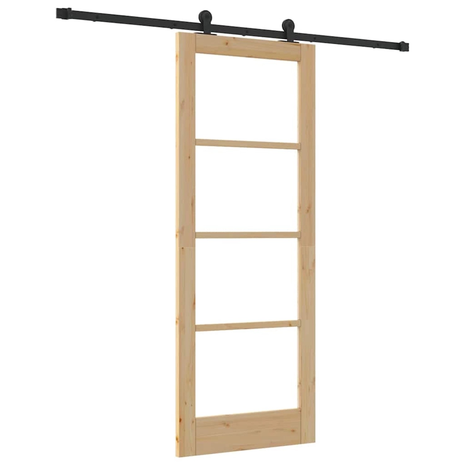 vidaXL Schiebetür ORKDAL Braun 78 x 202 cm Holz und Metall 3332019 günstig online kaufen