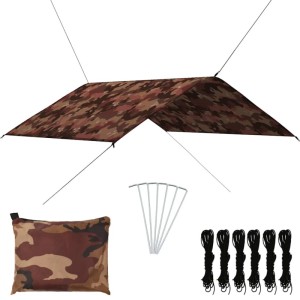 vidaXL Outdoor-Tarp 4x4 m Camouflage 93064