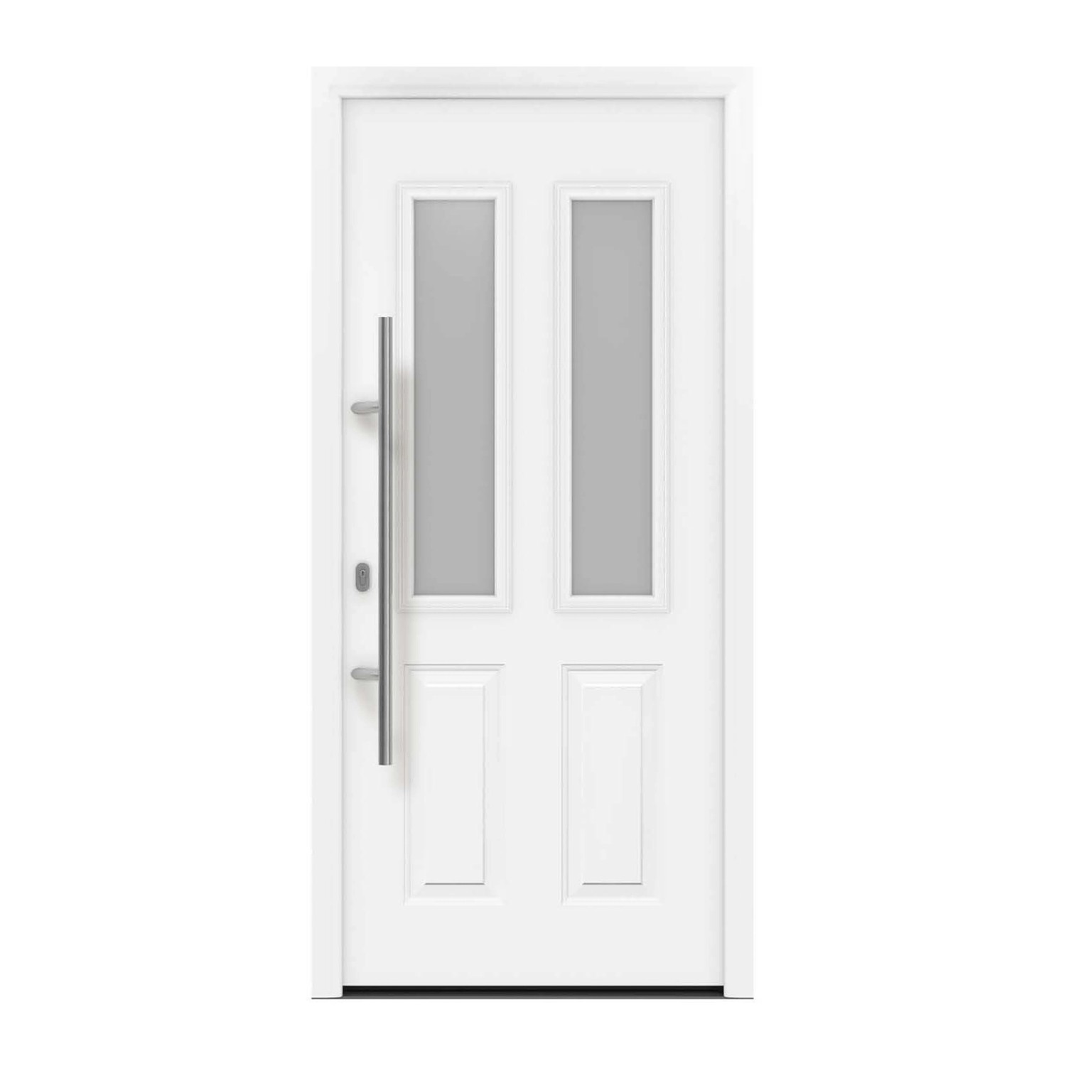 EcoStar Haustür Isopro IP 410S Verkehrsweiß 110 cm x 210 cm DIN L günstig online kaufen
