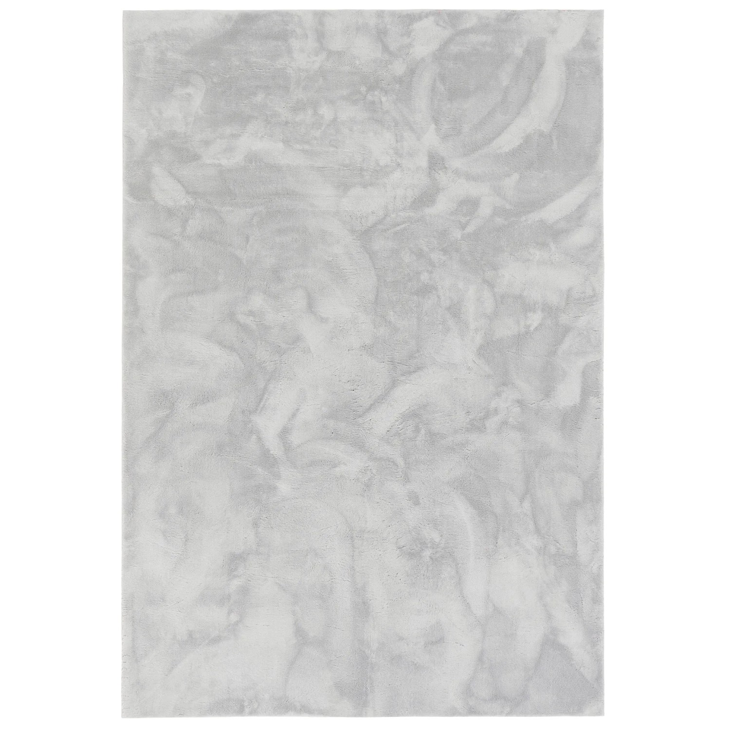 Weicher, grauer Fellteppich (160x230cm) von Pergamon. Luxuriöser Super Soft Teppich für Wohnzimmer und Schlafzimmer.
