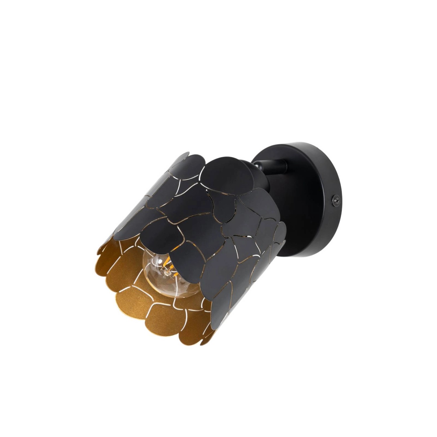 Lindby Wandleuchte Wandlampe Innen Aralena 10025856 Modern in Schwarz aus M günstig online kaufen