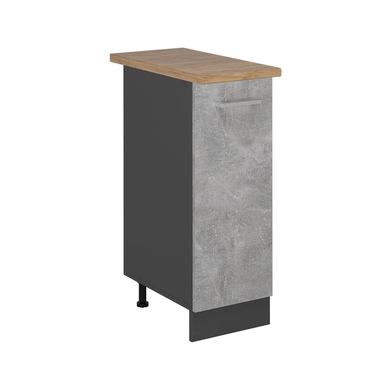 Vicco Apothekerschrank R-Line Beton 30 x 82 AP Eiche Art Nr 53574
