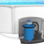 Steinbach Pool mit Technikbox: Filteranlage im Technikhaus für Aufstellpool, geschützt und sauber.