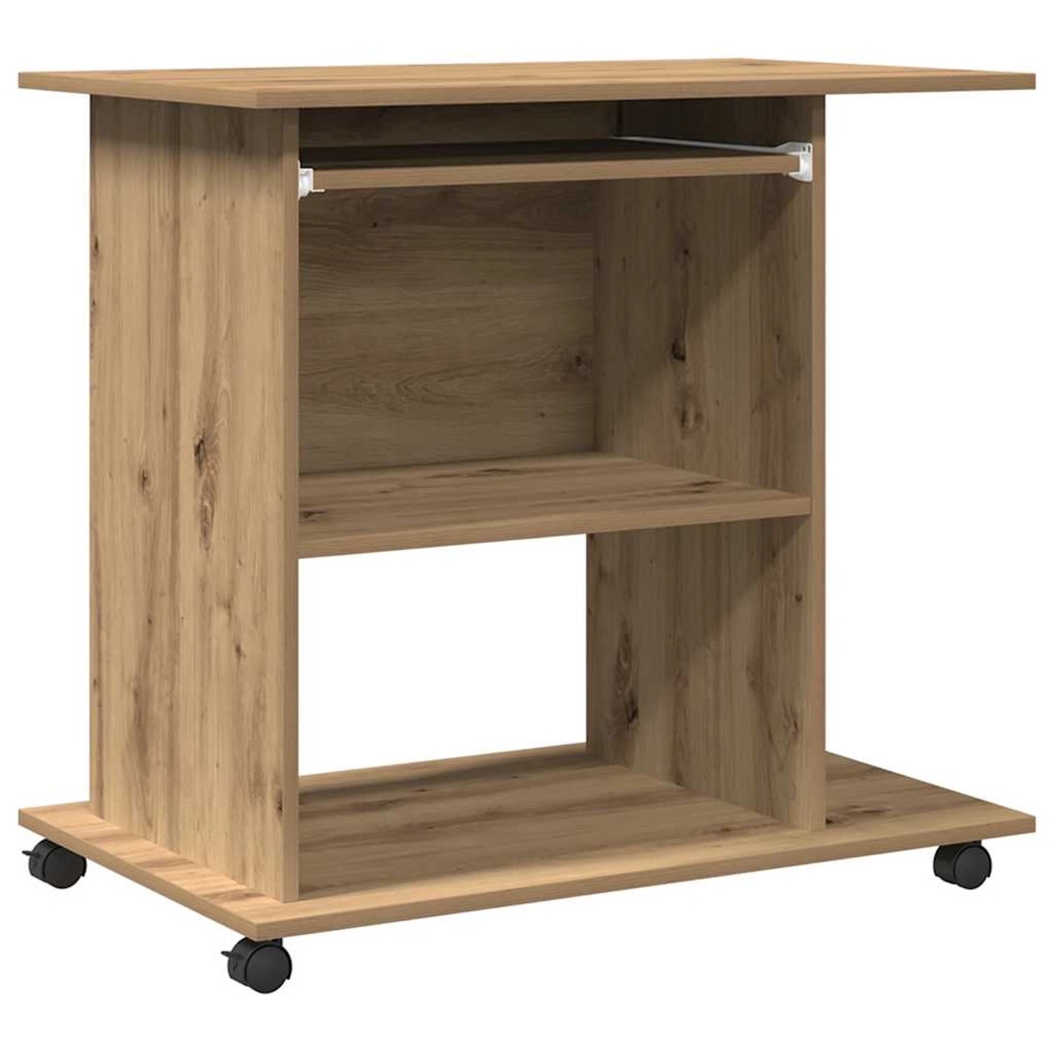 vidaXL Schreibtisch Artisan-Eiche 80x50x75 cm Holzwerkstoff 856053 günstig online kaufen