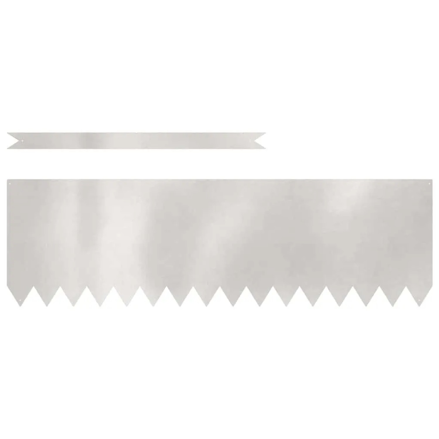 vidaXL Raseneinfassung 10 Stk Silber 100 x 0,05 x 20 cm Edelstahl 865975