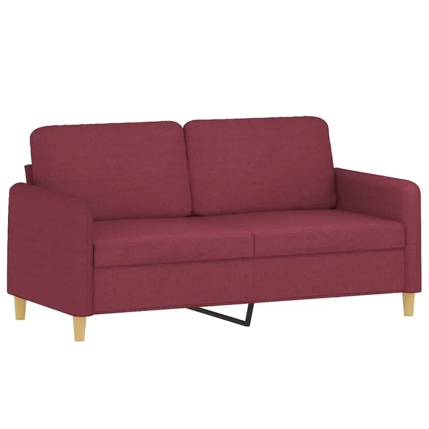 vidaXL 2-Sitzer-Sofa Weinrot 140 cm Stoff 359484 günstig online kaufen