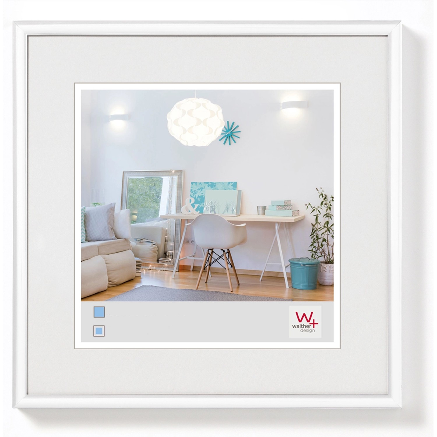 walther design New Lifestyle Kunststoff Bilderrahmen 30x30 cm KV330W günstig online kaufen