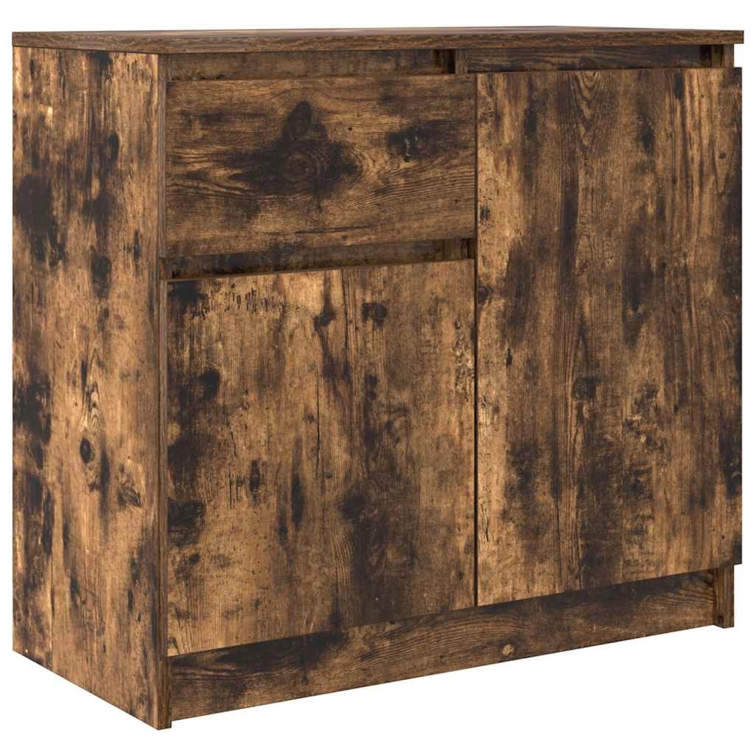 vidaXL Sideboard mit Schublade Räuchereiche 71x35x65 cm Holzwerkstoff 86160 günstig online kaufen