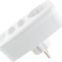 Schwaiger Adapter Schuko/Eurostecker mit USB-Anschlüssen, weiß.
