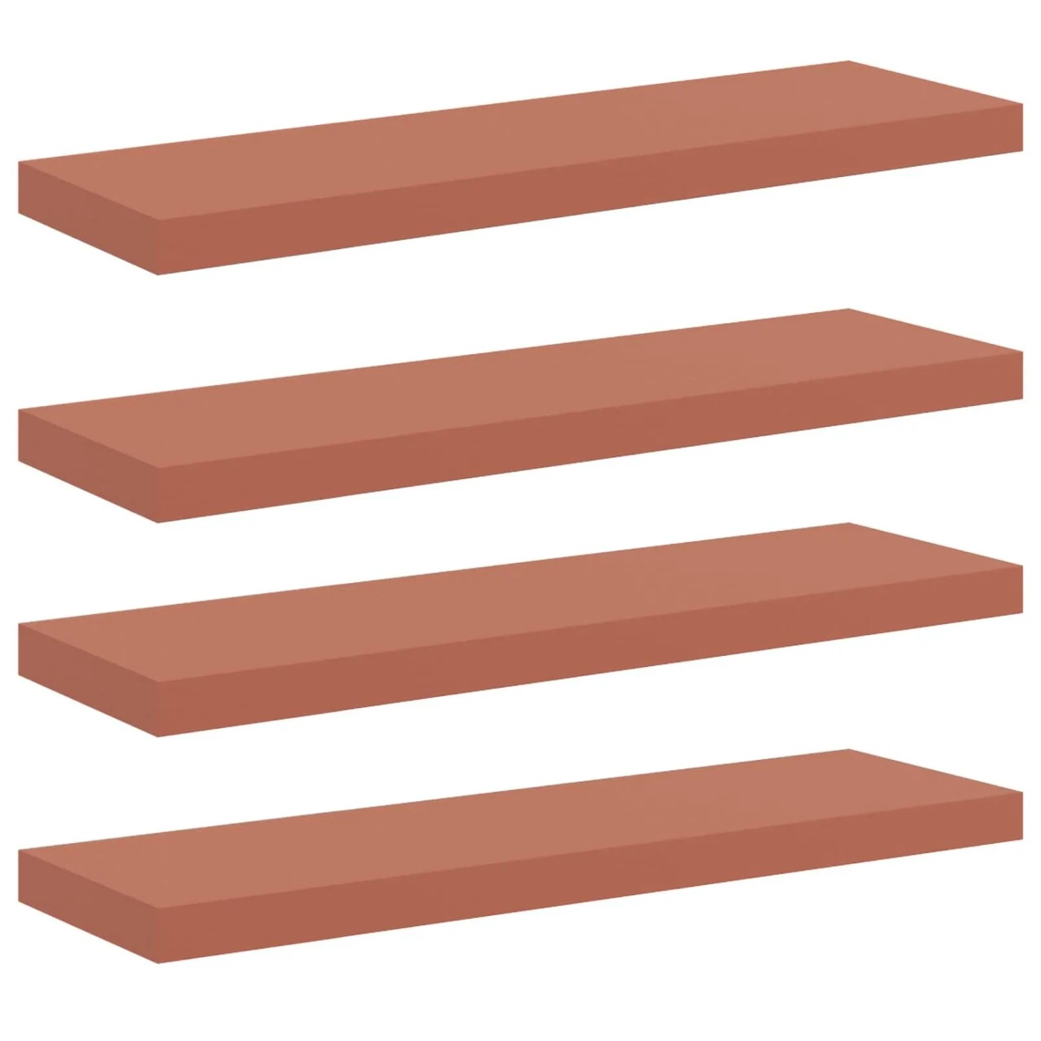 vidaXL Wandregal Wandmontiert 4 Stk Rot 90 x 23,5 x 4 cm Holzwerkstoff 4201 günstig online kaufen
