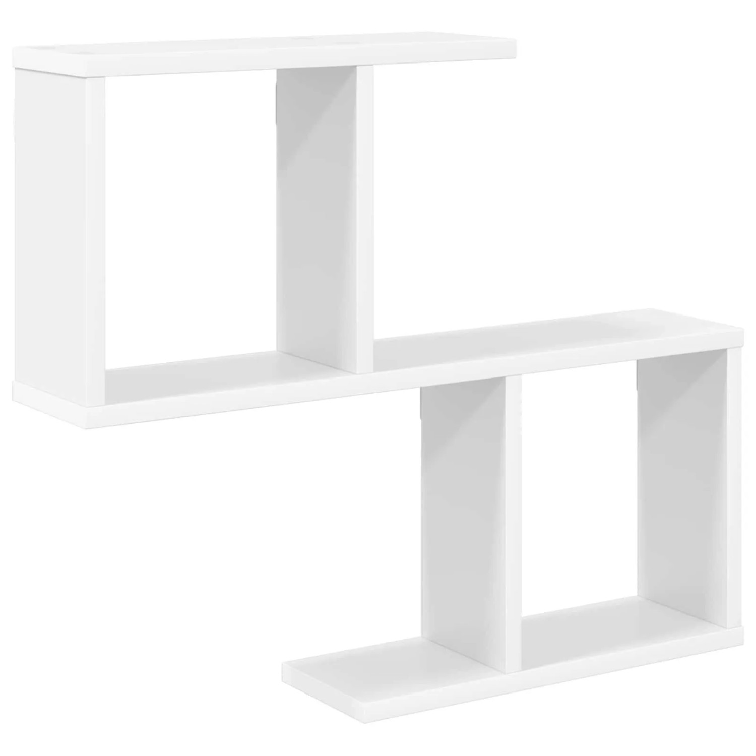 vidaXL Wandregal Weiß 60 x 12 x 50,5 cm Holzwerkstoff 8012260