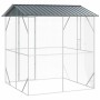 vidaXL Vogelkäfig Anthrazit 215 x 208 x 247 cm Verzinkter Stahl 3325152_5