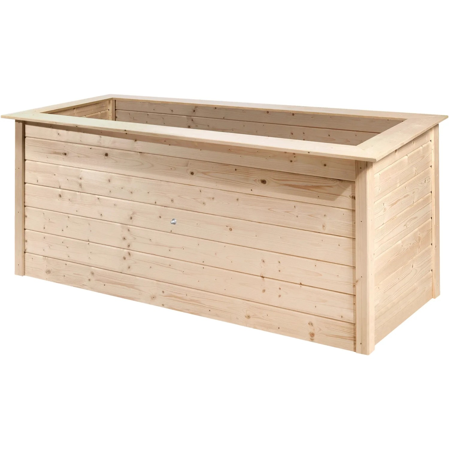 Naturbelassenes Weka Hochbeet Herba aus Fichtenholz, 205x80x81cm, ideal für Gemüse und Kräuter.