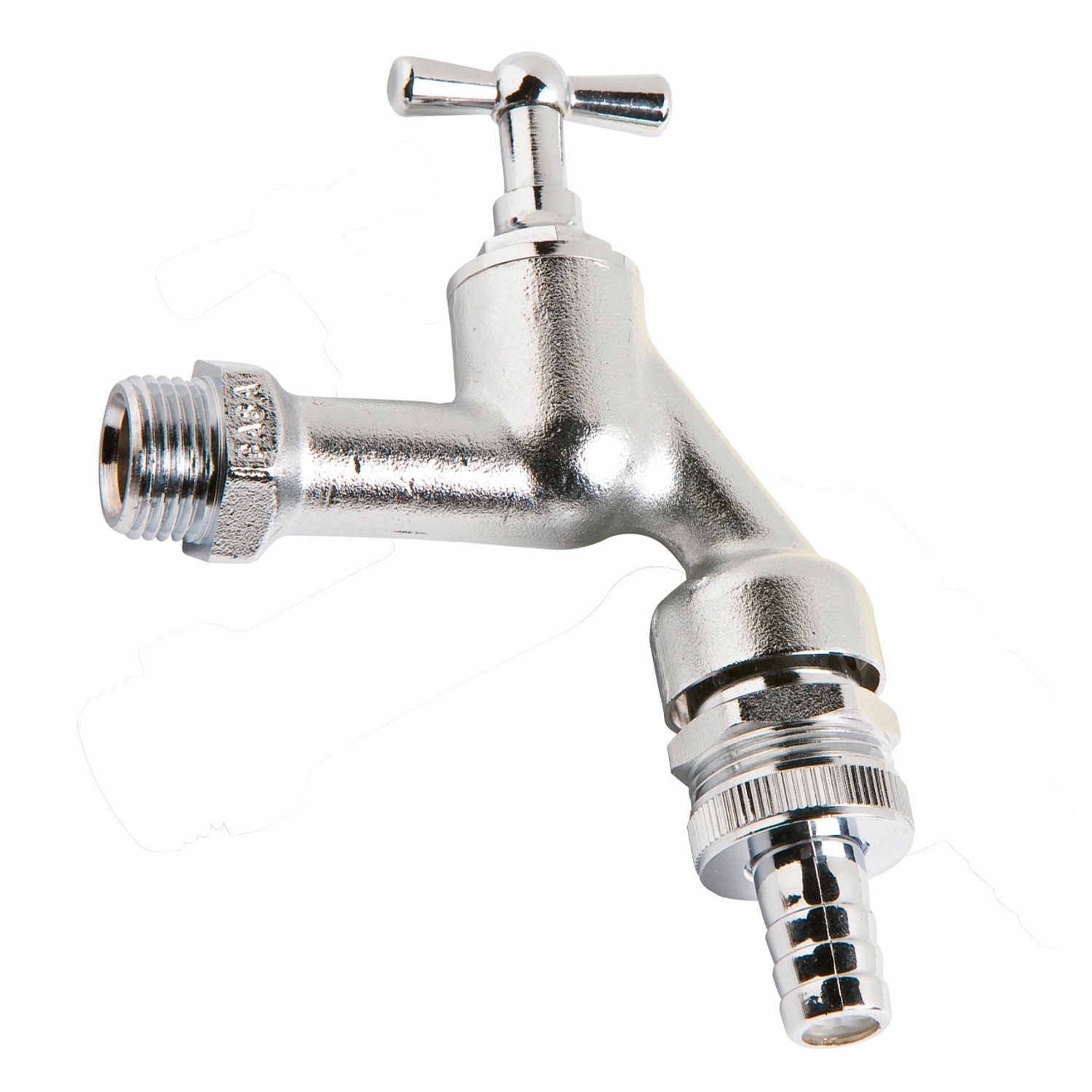 Auslaufventil 21 mm (R 1/2) mit Rohrbelüfter