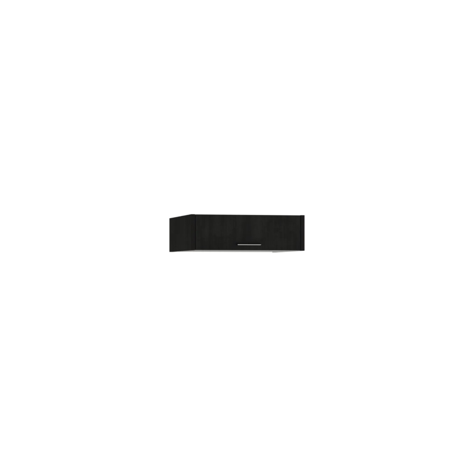 Waschturm Klappschrank 22cm hoch Schwarz Eiche-Optik zum WSTT185-S