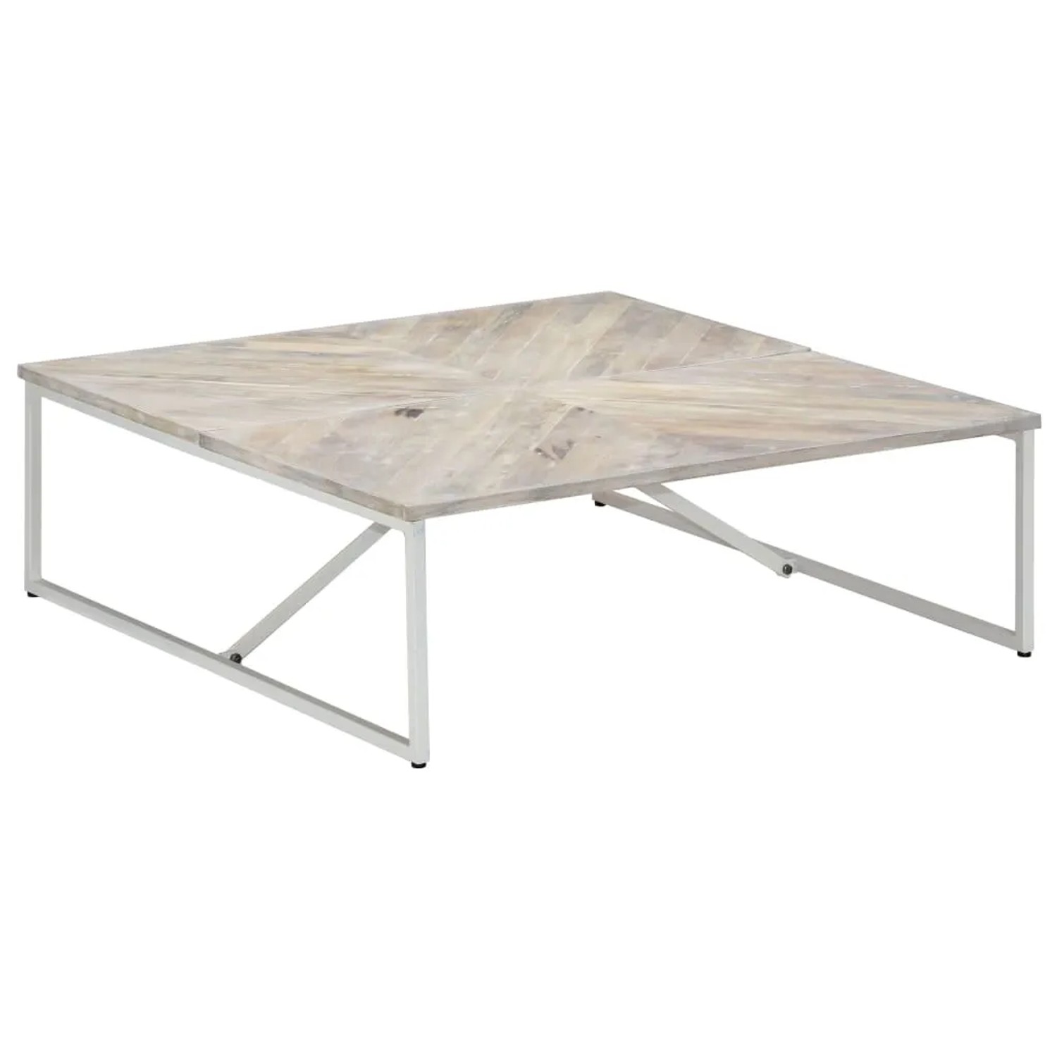 vidaXL Couchtisch 110x110x36 cm Massivholz Mango 247698