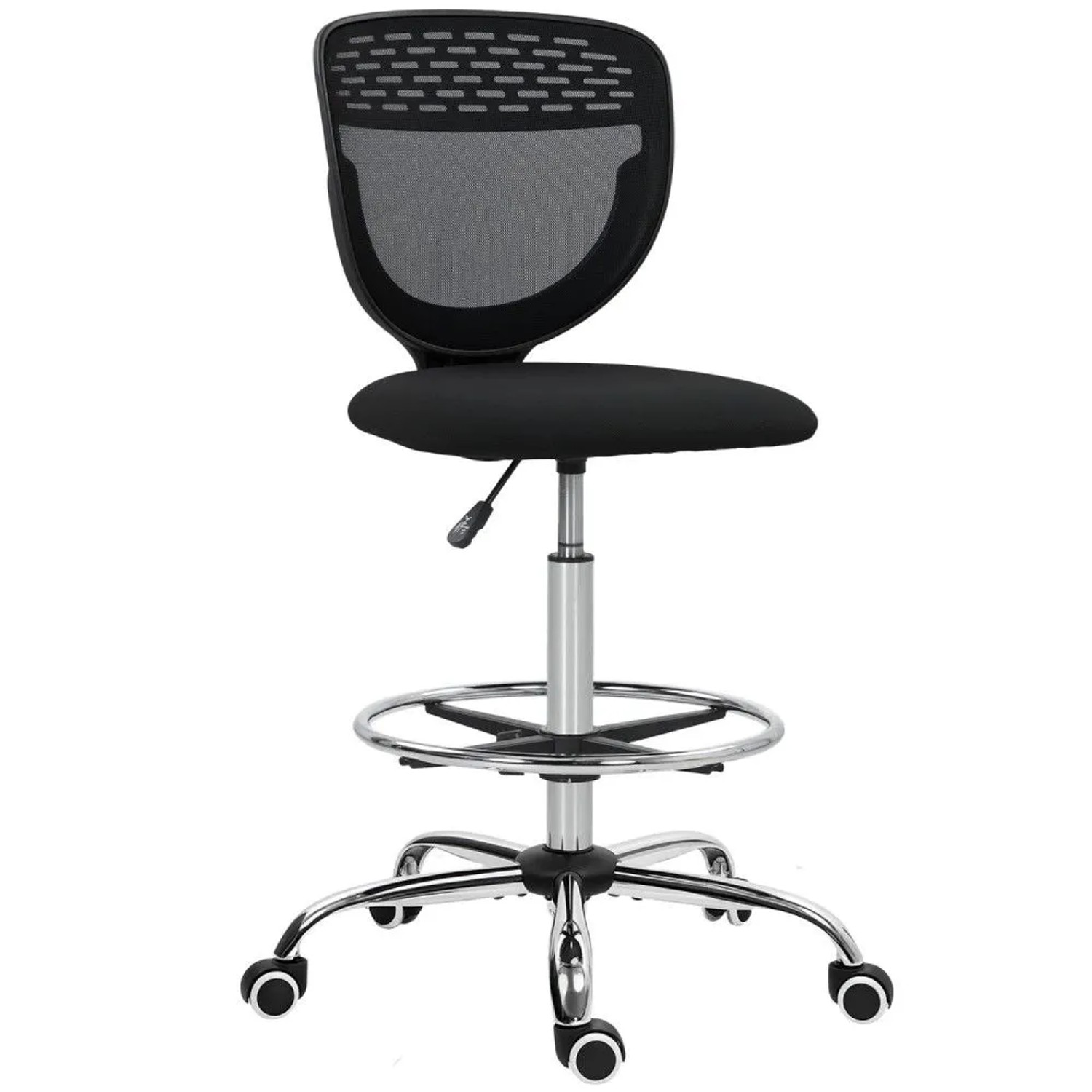 Vinsetto Bürostuhl Polyester 59L x 59B x 106-126H cm Schwarz