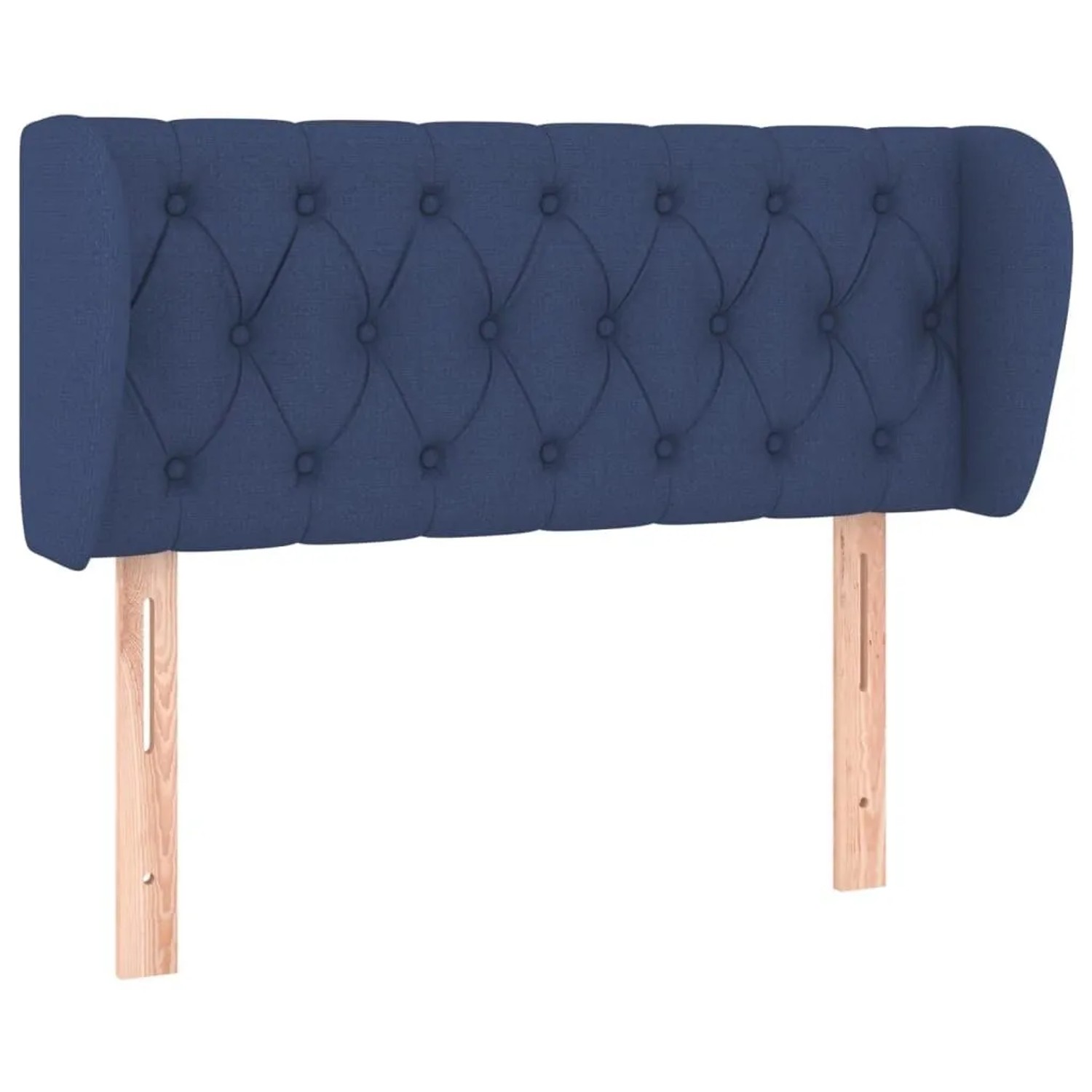 vidaXL Kopfteil mit Ohren Blau 93x23x78/88 cm Stoff 3117468