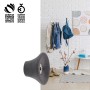 Schwarzer Wagner Wandhaken Hooks4home Tulip, Ø 50 mm, zur Wandmontage.
