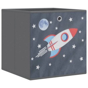 vidaXL Faltboxen 4 Stk Grau 32x32x32 cm Vlies 4018987