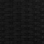 Detailaufnahme: Schwarzes Poly-Rattan Geflecht des vidaXL Outdoor-Sofas.