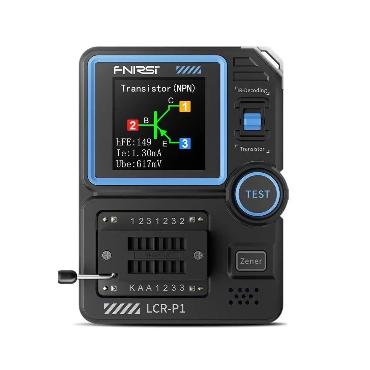 FNIRSI Bauteil-Tester LCR P1 mit Farbdisplay und IR Analyse