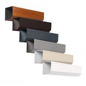 Avosdim Alu Blendkappen 45 Grad in verschiedenen Farben für Rollladensteuerung.
