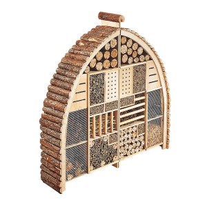 Kobolo Insektenhotel Insektenhaus LUXURY XXL 101x23x109 cm Zweigeteilt