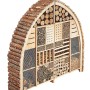 Großes, zweiteiliges Insektenhotel LUXURY XXL aus Holz für Wildbienen und andere Nützlinge.