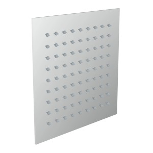 Quadratische Schütte Kopfbrause Strasbourg aus Edelstahl für die Dusche.