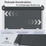 Graues SALCAR Verdunkelungsrollo 80x150cm mit robuster Konstruktion, leichtgängigem Seitenzug und Klemmfix-Montage.
