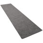 Grauer Snapstyle Hochflor Teppichläufer Mona, 80x400cm. Weicher Velours für Wohnbereiche.