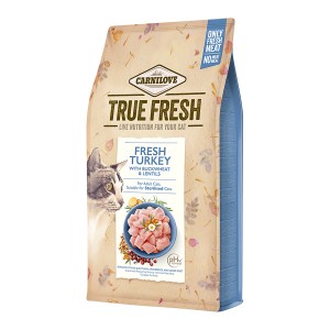 Carnilove Katzen-Trockenfutter True Fresh Adult Truthahn, 1,8kg Packung.