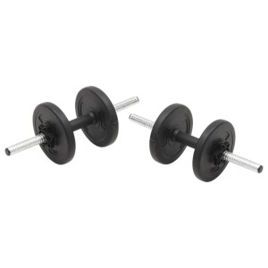 vidaXL Langhantel und Kurzhantel-Set 30 kg 93588