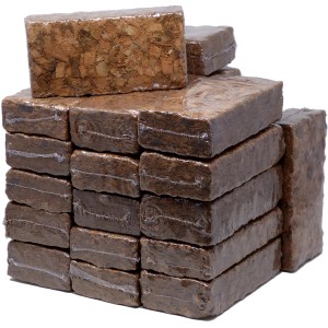 24 Ziegel Kokosfaser Chips Bodengrund, grob, für Terrarien. Ungedüngt, fördert Luftfeuchtigkeit.