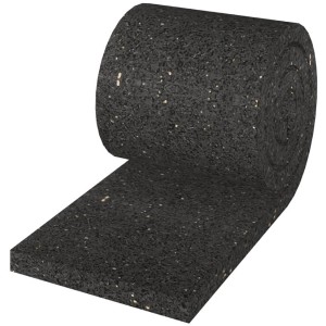 GS Terrassen Gummipad Rolle, 8mm stark, für Unterkonstruktion von Terrassendielen. Rutsch-, Trittschallschutz.
