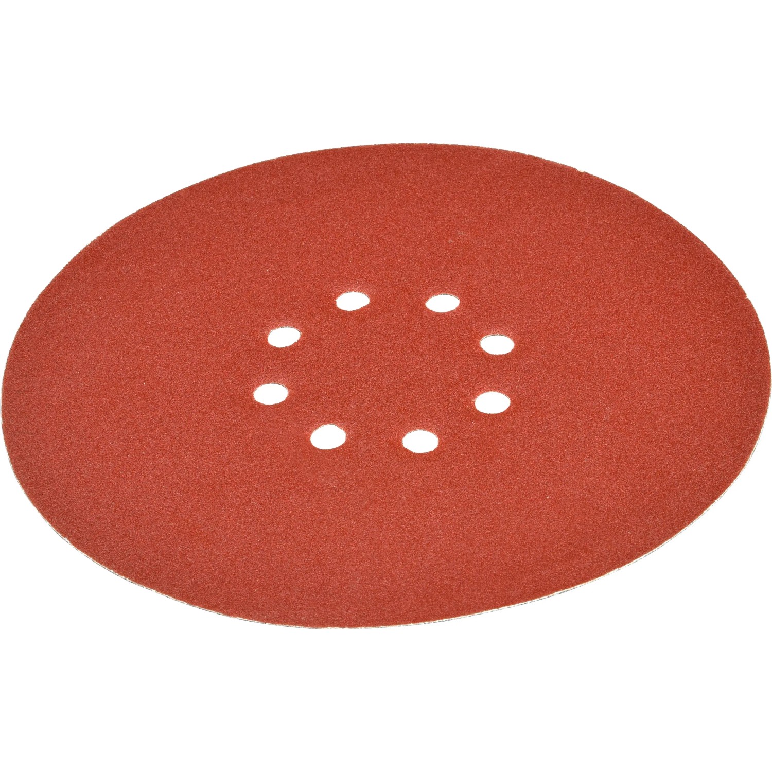 Schleifscheibe für LUX Trockenbauschleifer TBS-710, rot, mit Löchern.