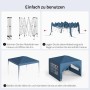WOLTU Pavillon Pop-Up Wasserdichter Sonnenschutz Pagodenzelt 3x3 m Blau_7
