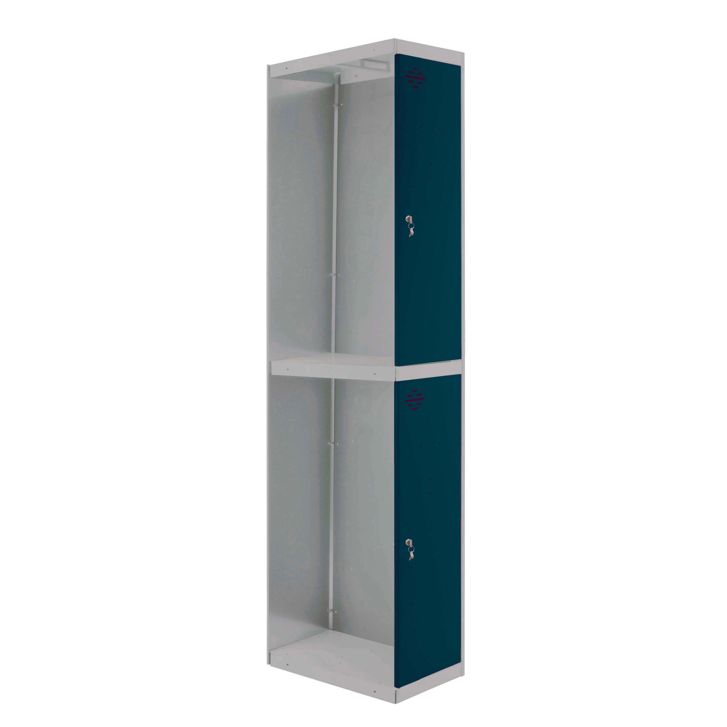 PROREGAL Spind AMEGO HxBxT 180 x 30 x 50 cm 2 Abteile Anbaumodul Grau-Anthr günstig online kaufen