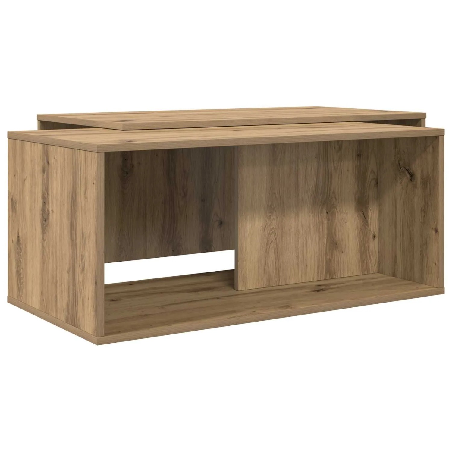 vidaXL Kaffeetisch Set 2-Tlg Artisan-Eiche Holzwerkstoff 8000267