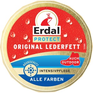Erdal Lederfett Farblos 150ml für die intensive Pflege und den Schutz von Lederschuhen.