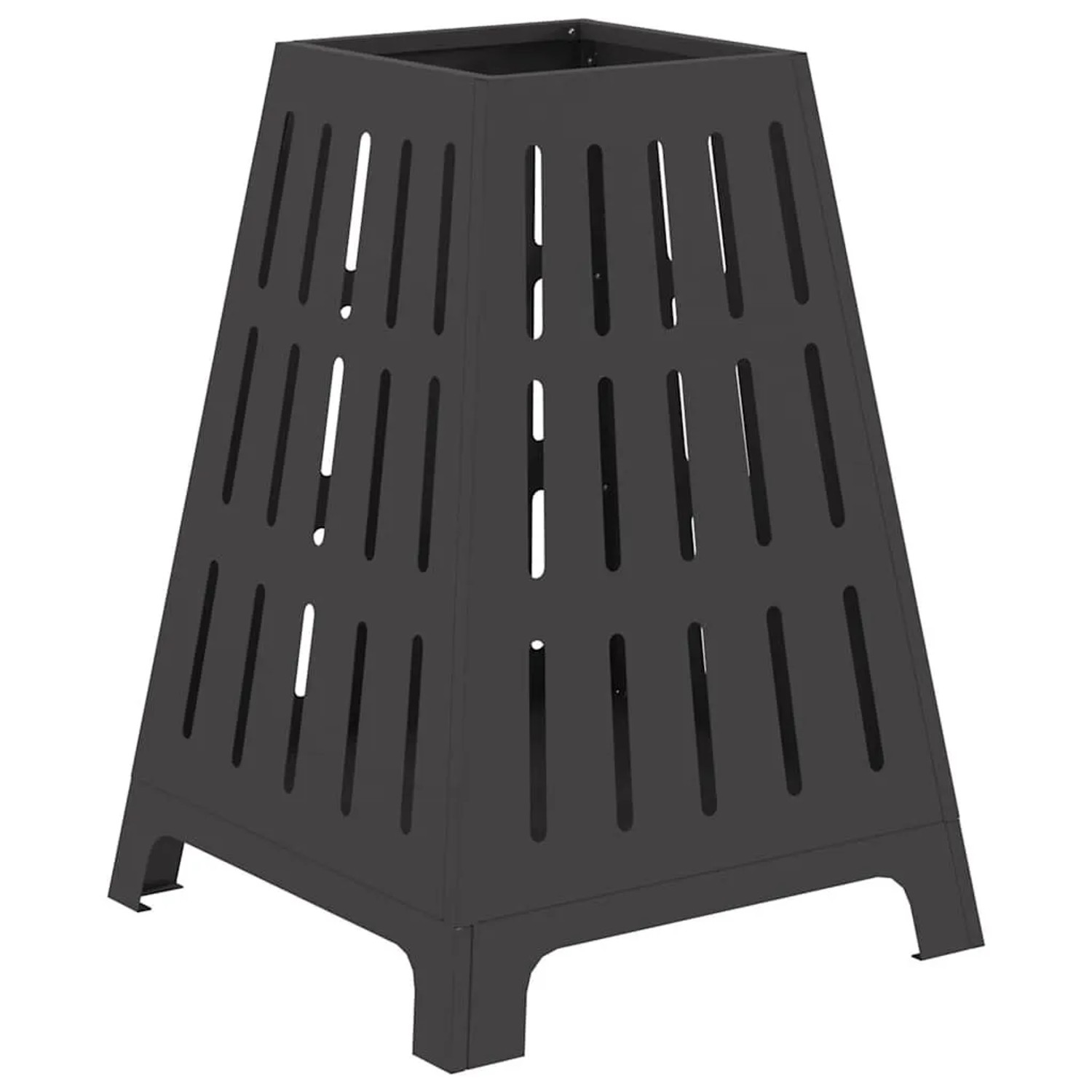 vidaXL Feuerstelle Schwarz 50 x 50 x 70 cm Stahl 858958
